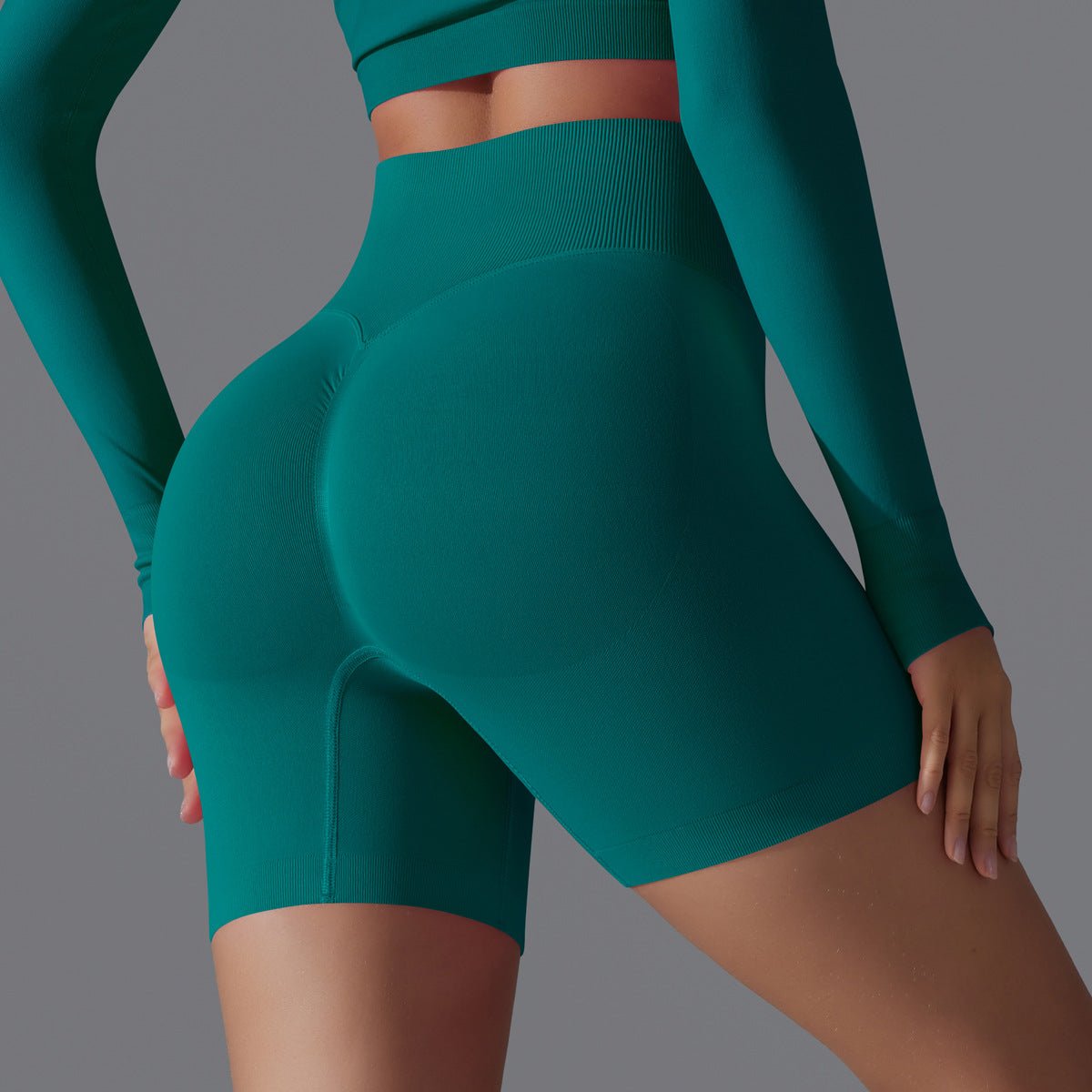 Peach Sculpt Biker Shorts | Compact. Contoured. Commanded. - Honto Active
