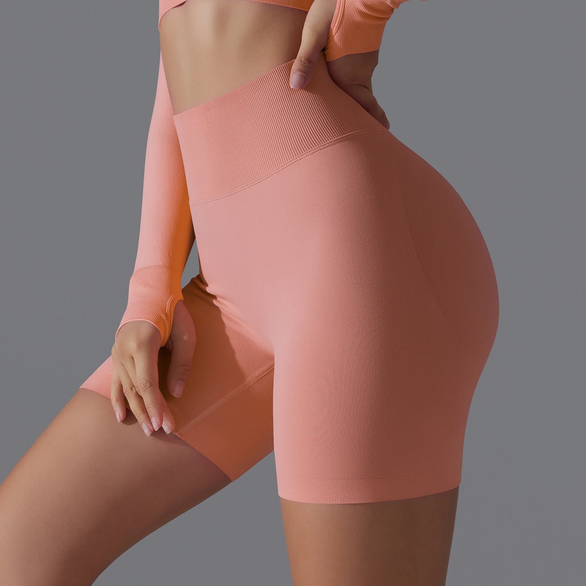 Peach Sculpt Biker Shorts | Compact. Contoured. Commanded. - Honto Active