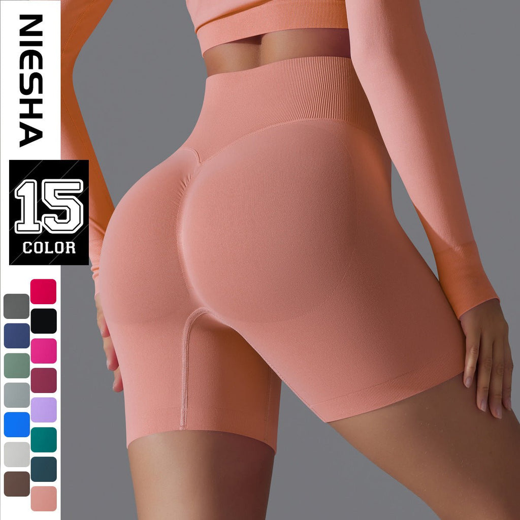 Peach Sculpt Biker Shorts | Compact. Contoured. Commanded. - Honto Active