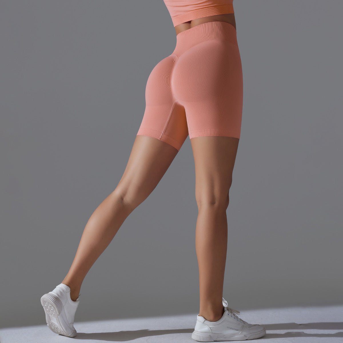 Peach Sculpt Biker Shorts | Compact. Contoured. Commanded. - Honto Active