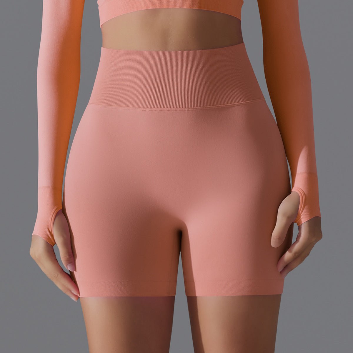 Peach Sculpt Biker Shorts | Compact. Contoured. Commanded. - Honto Active