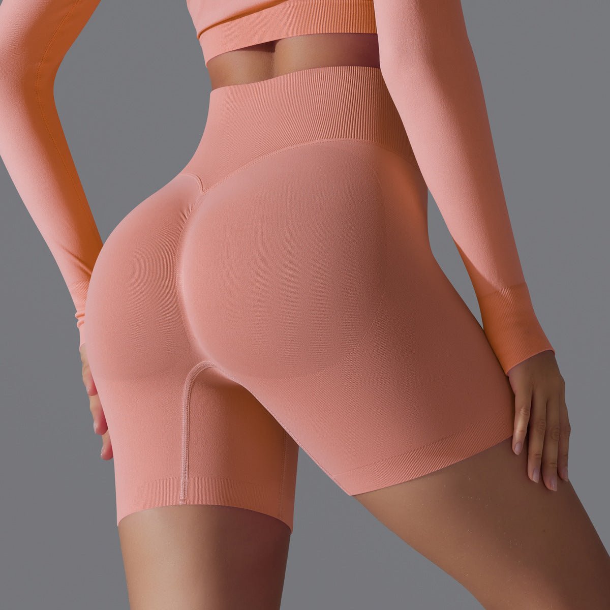 Peach Sculpt Biker Shorts | Compact. Contoured. Commanded. - Honto Active