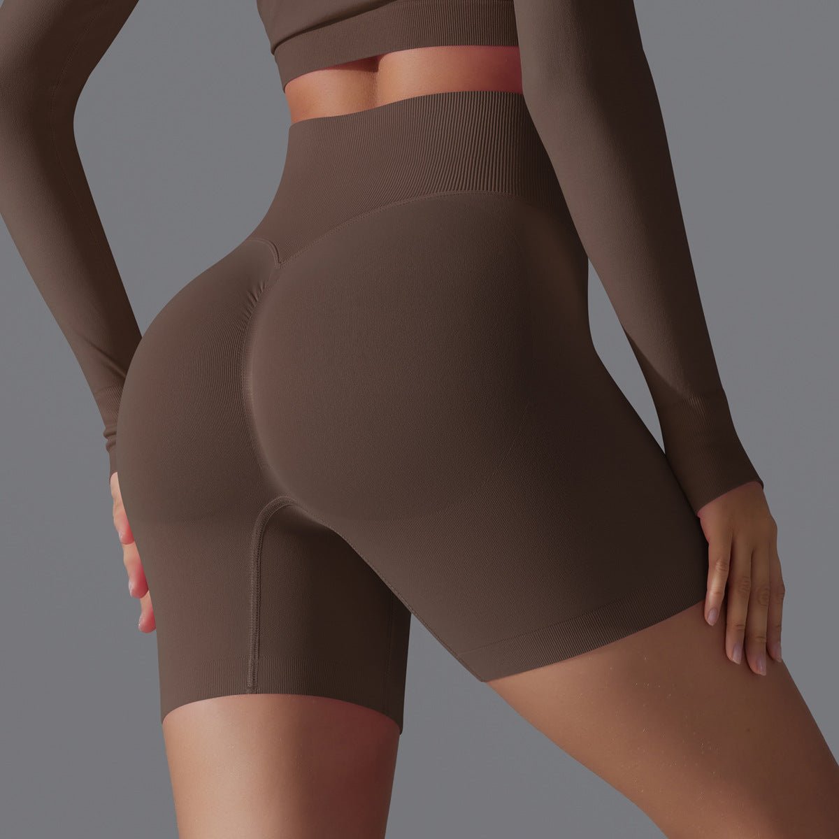 Peach Sculpt Biker Shorts | Compact. Contoured. Commanded. - Honto Active