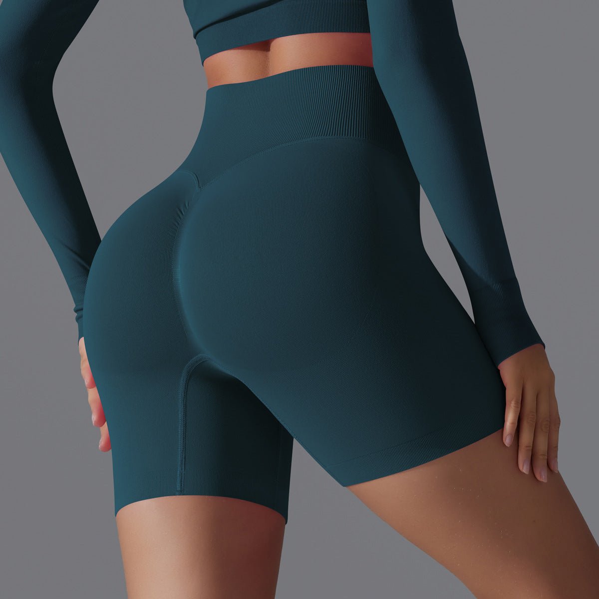 Peach Sculpt Biker Shorts | Compact. Contoured. Commanded. - Honto Active